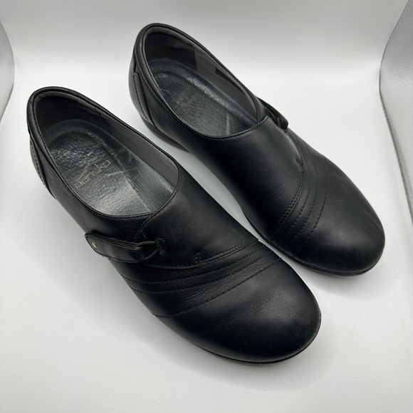 Dansko black Leather‎ Slip On Casual Comfort Walking Shoes Women's 8.5 - Picture 2 of 6